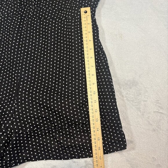 Orange Creek Black & White Polka Dot Romper Women's Size X-Large Casual Preppy - Picture 8 of 14